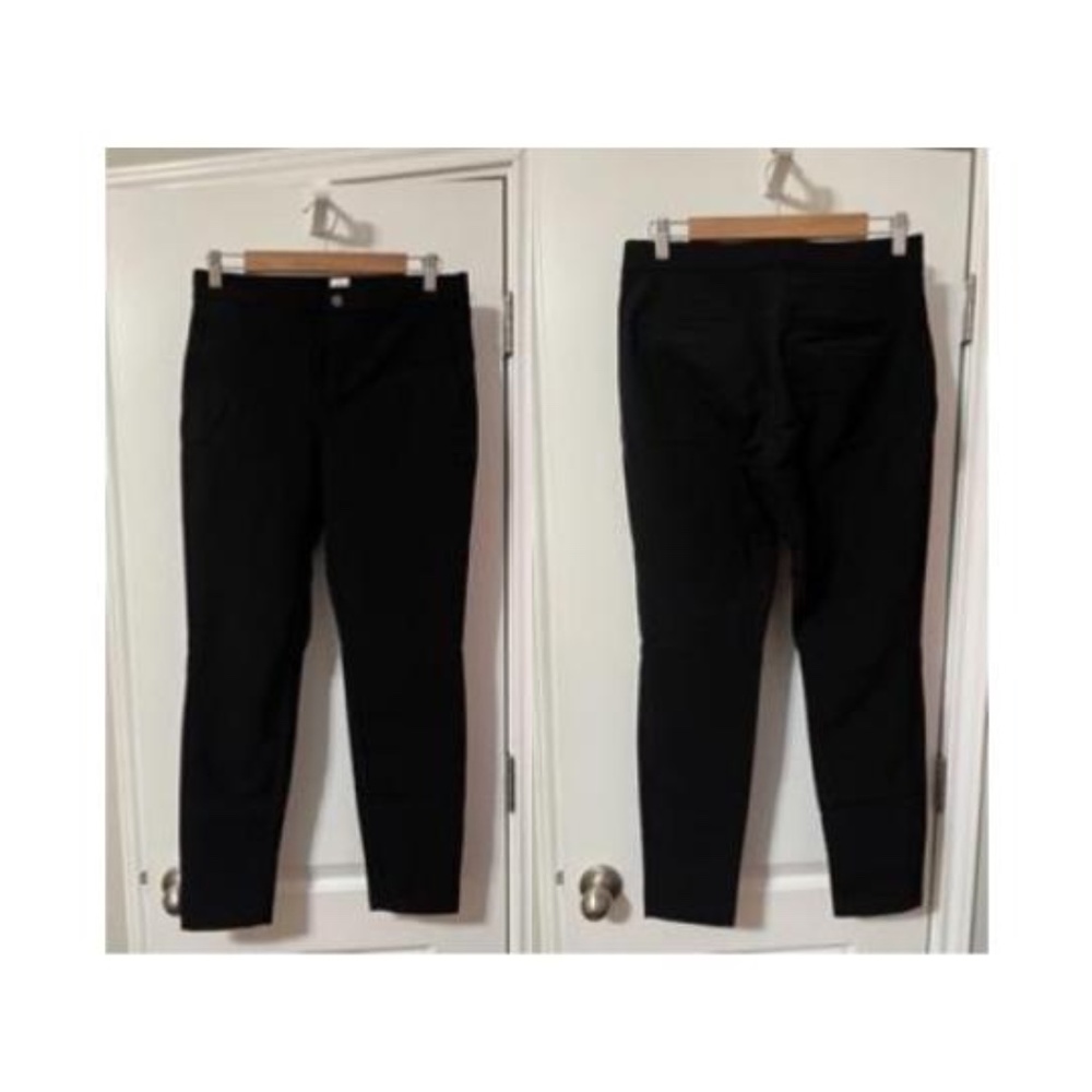 Gap Black Skinny High Rise Dress Pants with Zippered Pockets